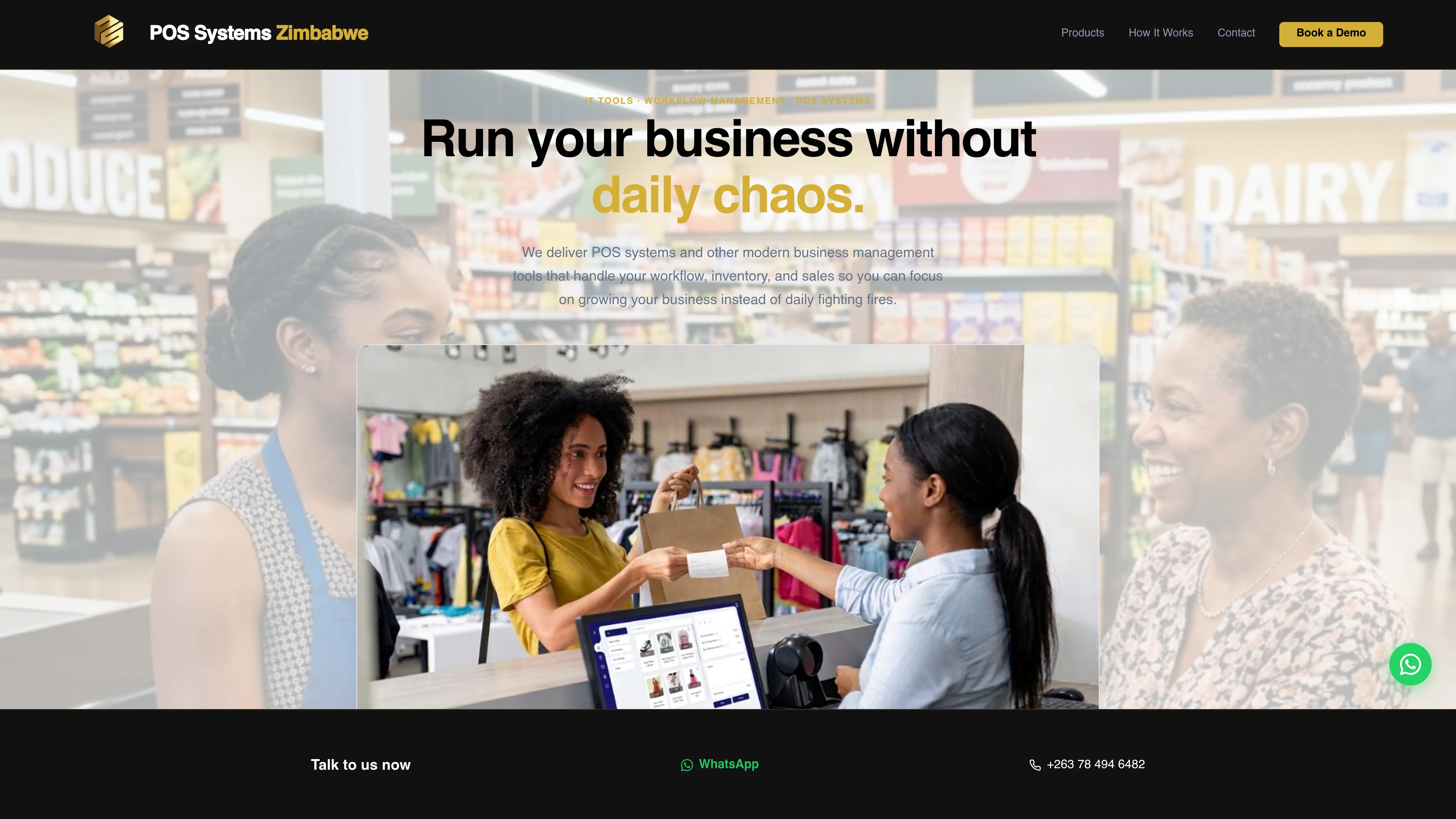 POS Systems Zimbabwe website preview